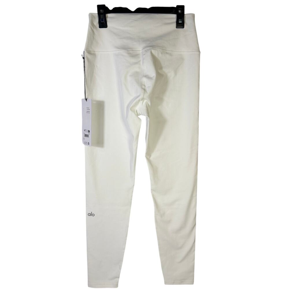 Alo Yoga 7/8 High Waist Airbrush Leggings White Women's Large NWT